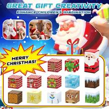 Blocchi da costruzione magnetici, mattoncini puzzle 3D, gioco di impilamento STEM divertente, adatto per ragazzi e ragazze, regalo di Natale, gadget per feste e Ognissanti - Multicolore - Visualizzare 5