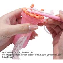 Tissting Telar De Tejer Con Gancho - Herramienta Para Bufandas Y Correas, 10cm/3.9in Altura, 11cm/4.3in Aguja - Kit Compacto Para Artesanos, Para Regalos Y Creación De Trenzas - 1 - Ver 4