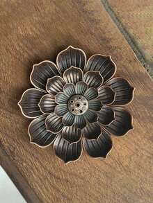 1pc Lotus Flower Incense Holder Set, Zen Style Incense Stick Holder, Sandalwood Incense Burner Tray - Online Fashion - Multi Scents - View 8