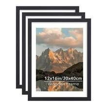 1/3 khung ảnh cổ điển 30x40cm, khung tranh áp phích, treo tường hoặc để bàn, khung gỗ, thích hợp cho áp phích, ảnh, tranh vẽ, có sẵn màu đen, trắng, màu gỗ, phù hợp với kích thước A4/A3/30x40cm - Nhiều màu - Xem 20