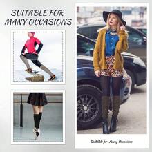Long Leg Warmers Women 24 Inch Over Knee Knit Ribbed Leg Warmer Stirrup Yoga 80s Party Dance Ballet Supply - 均碼 + 黑色,灰色,深灰色 + 3 - 查看 6