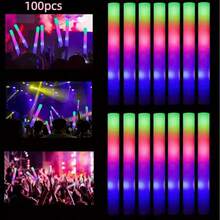 CamelParty Personalized LED Foam Glow Sticks 38/70/100 Pcs – Custom Light Up Party Favors For Weddings, Soft Glow Wands, Birthdays, Bachelorette Parties, Concerts & Celebrations - trắng - Xem 2