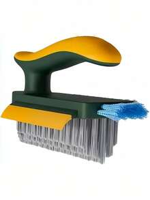 1pc Crevice Cleaning Brush, 4-In-1 FloorCleaning Brush, Multi-Functional Handheld,4 In 1 Grout Cleaning Brush With Scrape, V ShapeGrout Cleaner Brush  Cleaning Brush, No Dead Spot Brush, Ldeal HomeAccessories, Suitable For Cleaning Windows,Crevices, Stoves, Doors, Laundry Tables,Kitchen Accessories,Cleaning Supplies,Cleaning Supplies,House Essentials,Bathroom - Multicolor - View 5
