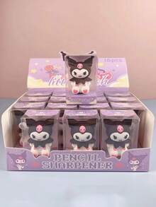 1pc Pen And Eraser Two In One Kuromi Melody Dual-Purpose Pencil Sharpener, Eraser, Pen Planer, And Pencil Sharpener Back To School Season Gift - Multicolor - View 7