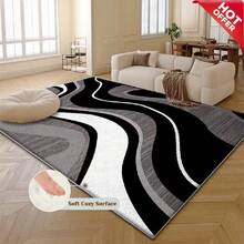 Premium (1200g/㎡) / Velvet Version Large Area Carpet, The Premium Version Uses High-Density And Thick Material. This Luxurious Carpet Can Perfectly Match Various Home Styles. It Adopts Machine Washable Design For Easy Daily Cleaning. The High-Density Material With Anti-Slip Particle Backing Effectively Prevents Fading.