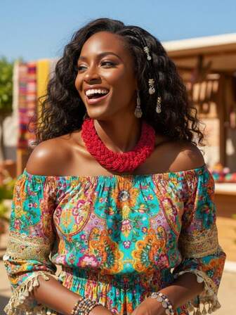 Red Seed Bead Necklace, Handmade Sweater Chain With Classic Silver Clasp, Jewelry, Boho Fashion Gift For Girlfriend, Mother, Daily Wear, Suitable For Mother's Day, Valentine's Day