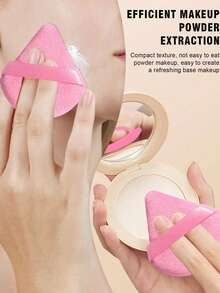 Bộ 50-10 miếng mút trang điểm, mút tán kem nền, mút tán kem nền chuyên nghiệp bán sỉ, mút che khuyết điểm siêu mềm, dụng cụ trang điểm mặt, thích hợp dùng cho kem nền, phấn phủ, nước hoa hồng, quà tặng, đồ dùng du lịch, đồ giá rẻ, vật dụng cần thiết khi đi du lịch. - Hồng - Xem 2