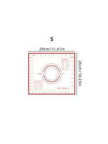 1pc Silicone Kneading Board, Silicone Pastry Mat, Extra Non Stick Baking Mat With Measurement Fondant Mat, Counter Mat, Dough Rolling Mat, Oven Liner, Pie Crust Mat, Roll Up Receive Kneading Pad Back To School - - - View 17