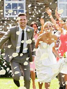 200pcs/Pack White Artificial Flower Petals, Suitable For Wedding Decoration, Romantic Proposal, Realistic Rose Petals And Wedding Accessories - Multicolor - View 11