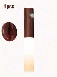 4/3/2/1 件木质壁灯带运动传感器夜灯,磁性壁灯,智能可充电 LED 棒灯,USB LED 夜灯,运动传感器壁灯和无线壁灯,便携式楼梯夜灯,木质壁灯,电池供电橱柜灯,橱柜下灯,用于运动检测的楼梯灯,适用于家庭卧室、走廊、厨房和浴室壁灯,防撞、防摔夜灯 - 彩色 - 查看 16