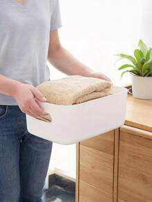 2/3/6pcs Set Nordic Minimalist Stackable Storage Boxes, Matte Finish Modular Design, Suitable For Vanity And Desk, Keep Tidy And Organized