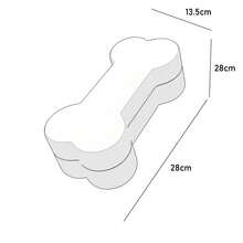 Urna De Marmol Forma Hueso Para Cenizas Mascotas - Blanco - Ver 3