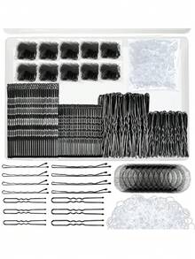 150 chiếc kẹp tóc phẳng đa năng, phù hợp với mọi kiểu tóc, phụ kiện - Bộ 510 món - Xem 3