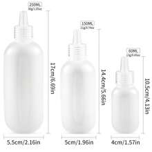 3Pcs Empty Plastic Bottle Squeezesable Liquid Dropper Refillable Bottle Nail Art Press Bottle 60/150/250ML Transparent Empty Bottle Nail Polish Remover Cleansing Water Alcohol Dispenser Pressure Dropper Bottle - Multicolor - View 10