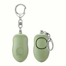 1pc 130dB SOS Alarm Keychain, USB Rechargeable Personal Safety Alarm With LED Light, Suitable For Women, Elderly, Emergency Button, Anti-Wolf, Self-Defense, Home, Car, Gift