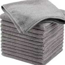 15pcs/16pcs/17pcs/20pcs Kitchen Cleaning Cloths, Other Cleaning Cloths, Soft Microfiber, Super Absorbent Dishcloths, Multi-Purpose Cleaning Rags, Double-Sided Cleaning Wipes, Kitchen Accessories, High Water Absorption, Suitable For Car Cleaning, Kitchen Degreasing, Dishwashing, Bathroom And Home Cleaning, Household Essential. Mother's Day Gift - Black - View 8