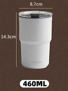 1pc Stainless Steel Leak-Proof Insulated Tumbler, Double-Wall Vacuum Bottle, Reusable Cup, Portable Travel Mug - Multicolor - View 4