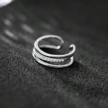 Anillo de Mujer TREENEST Anillo Ajustable para Mujer con Circonita Cbica, Anillos de Mujer Brillante y Elegante Anillo de Boda Regalo para Mujeres Tamao Universal - Pago - Ver 6