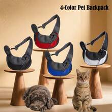 Breathable Pet Sling Carrier - Adjustable Shoulder Strap, Zipper Closure, Lightweight & Secure Small Dog & Cat Carrier - Hands-Free Travel, Walking, Camping, Vet Visits - Suitable For Chihuahuas, Toy Poodles, Shih Tzus - Pet Carrier Bag, Pet Backpack, Sturdy Construction, Cat Owner Essential, Christmas Gift New Year Gift - Pet Carrier - View 2