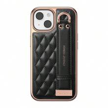 ONEGIF Faux Leather Phone Case With Microfiber Lining And Wrist Strap Stand, Compatible With IPhone 16 Pro Max, 15, 14, 13, 12 Waterproof Shockproof Anti-Fall Scratch Resistant - Black - View 10