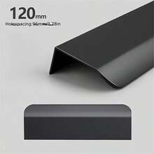 4个现代哑光黑铝制橱柜把手 - 光滑指边拉手，适用于橱柜、抽屉和厨房台面 - 长6英寸/150毫米，经久耐用，易于安装，用途广泛 - 彩色 - 查看 13