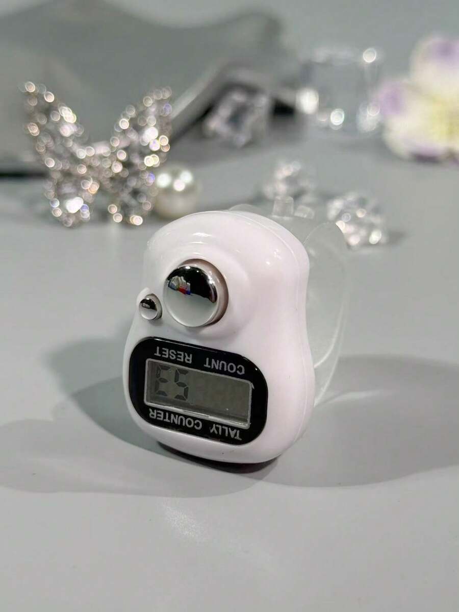 Contador de anillos simple, Contador de anillos elástico, Contador digital electrónico, Contador electrónico de presión manual, Ayuda para contar, Contador de recuento de almacén, Anillo de conteo, Contador de anillos digital conveniente, Adecuado para el conteo de oraciones, conteo de tejido, uso comercial, golf y talla grande - Multicolor - Ver 1