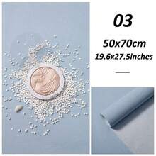 纹理摄影背景布 50x70cm 纯色 防水防尘 摄影背景 化妆品 服装 食品 现场道具