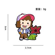 1件套怪物故事主题徽章 | 可爱又古怪的角色设计 | 包装配件和粉丝系列配件 | 背包装饰和青少年礼物 | 日常休闲装饰和返校用品，角色和语录徽章，新年礼物，情人节礼物，复活节礼物（随机款式） - 彩色 - 查看 6