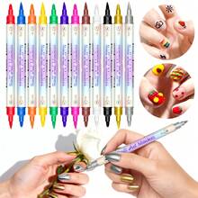 1pc Waterproof Quick-Dry Acrylic Marker Pen For Nail Art Graffiti, Fine Tip, Colorful DIY Nail Painting Marker Pen, 12 Colors/24 Colors Available - Multicolor - View 17