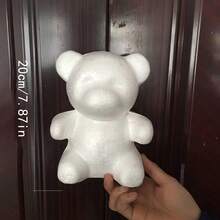 1件装DIY玫瑰熊手工套装 - 泡沫泰迪熊制作材料包，适合情人节和母亲节装饰，包含拥抱熊、多种尺寸的泰迪熊、兔子、狗狗模具及模型配件，手工家居装饰