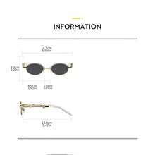 1 Piece/Set Fashionable Folding Women's Sunglasses Metal Oval Frames With Diamond Accents New Arrivals Travel-Friendly Street Style Multi-Functional Sunglasses - C3-銀框香檳杯 - 查看 3