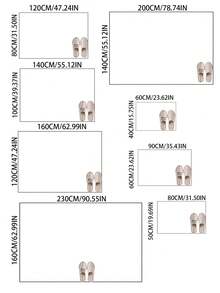 1 件奢华黑灰色扎染蓬松地毯、装饰地毯、地垫，适用于客厅、厨房、卧室、浴室浴室配件返校入口装饰浴室厨房装饰