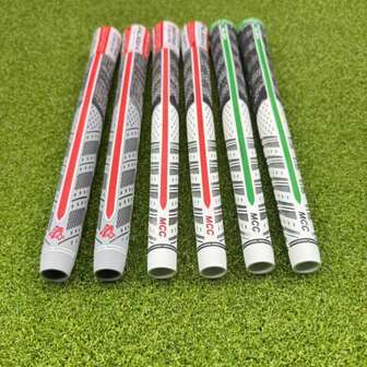 MCC Plus 4 Align golfklubbgrepp, med backline bomullsgummi halkfritt grepp för män och kvinnor, lämplig för järn- och träskaft. Slitstarkt gummi halkfritt grepp för män och kvinnor