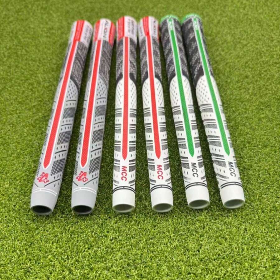 MCC Plus 4 Align Golf Club Grip, With Backline Cotton Rubber Anti-Slip Grip For Men And Women, Suitable For Iron And Wood Shafts. Rubber Wear-Resistant Anti-Slip Grip For Men And Women - Multicolor - View 1