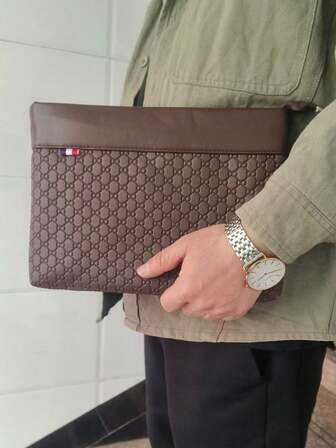 High Quality Men's Bag Luxury Leather Handbag Sense Of Luxury Brand Men Bags Fashion Men Clutch Bag Casual Travel Card Pack Wallet Designer Armpit Bags