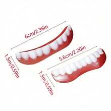 Special For Toothless People! Natural Dentures For Toothless, Red And White Simulation Of The Upper And Lower Styles, Comfortable And Easy To Disassemble, Easy To Improve Confidence - Phù hợp với người không có răng - Xem 3