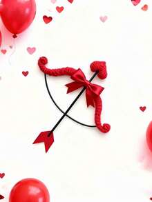 1 món đồ trang trí nhà cửa ngày Valentine, hình trái tim đỏ với mũi tên của thần Cupid trong phim, quà tặng ngày Valentine. - Đỏ - Xem 9