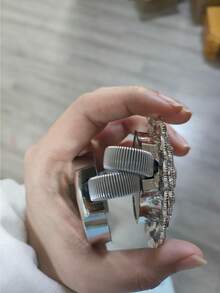 1/2个磁性水晶花窗帘挂钩，无需钻孔，高弹钢丝窗帘挂钩，适用于室内装饰 - 彩色 - 查看 7