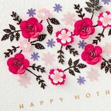 Hallmark - Tarjeta de Firma tarjeta de felicitación de día de la Madre (Little Recordatorio), Little Reminder(Flores de papel cortadas) - Multicolor - Ver 6