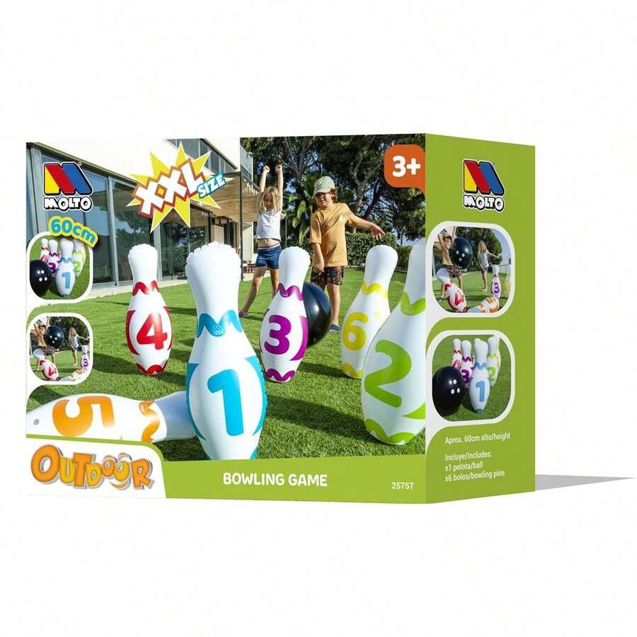 Bowling Game Set, Includes 6 Pins And 1 Ball ✅ 24/48h Delivery To Spain (Peninsula) - Children's Bowling - Molto - Ref. 25757 - Multicolor - View 1