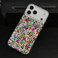 Vibrant Floral Pattern Phone Cover, Trendy And Artistic Design Perfect for  17, 16, 15, 14 PLUS, 13, 12, 11 PRO MAX, Ideal As a Gift. - Estilo 9 - Ver 6