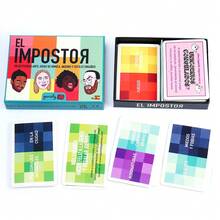 The Impostor – A Board Game Of Charades, Wit, And Subtle Deception; An Interactive Game To Develop Creativity, Improvisation Skills, And Make Everyone Laugh; Ideal For Group Game Sessions; Spanish Card Game - Black - View 7