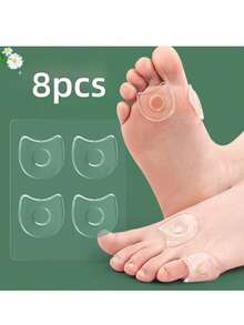 Hot Selling On 8/20 Pcs Horseshoe Shaped Transparent Corns Sticker Toe Anti Abrasion Sticker Foot Care Anti Abrasion Sticker