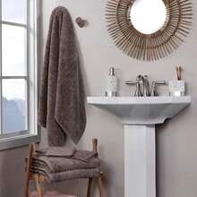 SKL Home Cloud - Juego de 2 Toallas de Mano Suaves para baño, Cocina, Bar y Regalo, Color café visón(Mink Brown Toallas de mano (juego de 2)) - Multicolor - Ver 4