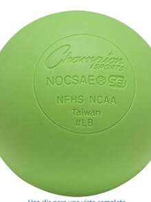 Champion Sports - Pelotas Oficiales de Lacrosse - Varios Colores en Paquetes de 1, 2, 3, 6 y 12 - Verde - Ver 4