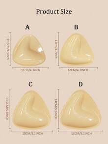 2pcs/12pcs Thick Double-Sided Invisible Bra Pads, Invisible Lift, Skin-Friendly Waterproof, Reusable, Suitable For Small Bust Women, With Nipple Covers, Applicable For Bikini, Swimwear - Multicolor - View 12