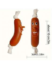 Đồ chơi cho chó làm từ chất liệu cao su tự nhiên (chống cắn và chống mài mòn), kiểu dáng vui nhộn, hình xúc xích (kết cấu chân thực), có còi tích hợp (thu hút sự chú ý), đặc biệt thích hợp cho huấn luyện tương tác (ném/bắt), chống cắn (bảo vệ nướu), phù hợp với chó con/chó nhỏ (ví dụ: Teddy, Bichon), có thể giặt (dễ dàng vệ sinh), thích hợp cho việc gặm nhai hàng ngày của thú cưng, huấn luyện tương tác với chủ, giảm lo lắng khi xa chủ (sử dụng trong mọi tình huống). - Nhiều màu - Xem 8