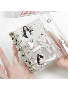 10pcs M5 A6 A7 A8 Transparent Matte Loose-Leaf Binder Inserts, Seal Book, Sticker Backing, Sticker Album, Cultural Stamp Pages, Stamp Pad Refill Pages, 3D Sticker Book Sticker Boards - Clear - View 5