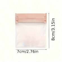 1/10pcs EVA Jewelry Storage Bags - Closed, Anti-Oxidation Bags For Earrings, Rings, Necklaces And Bracelets - Ideal Jewelry Organizer Bags For Travel | Pink Jewelry Bags | Secure Closure Bags, Jewelry Storage Bags, Anti-Oxidation Jewelry Pouches, Pink Earring, Ring, Necklace, Bracelet Display Sealed Bags, Jewelry Organizer Bags For Earrings, Rings, Necklaces And Bracelets - Suitable For Travel And Small Item Compartmentalization, Pink Storage Bags, Sealed Bags, Portable