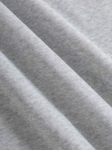 Sequin Embroidered Angel Wings Light Grey Sweatshirt Y2K Cute Women Sweatshirt, Casual Dropped Shoulder Long Sleeve Sweatshirt For Women